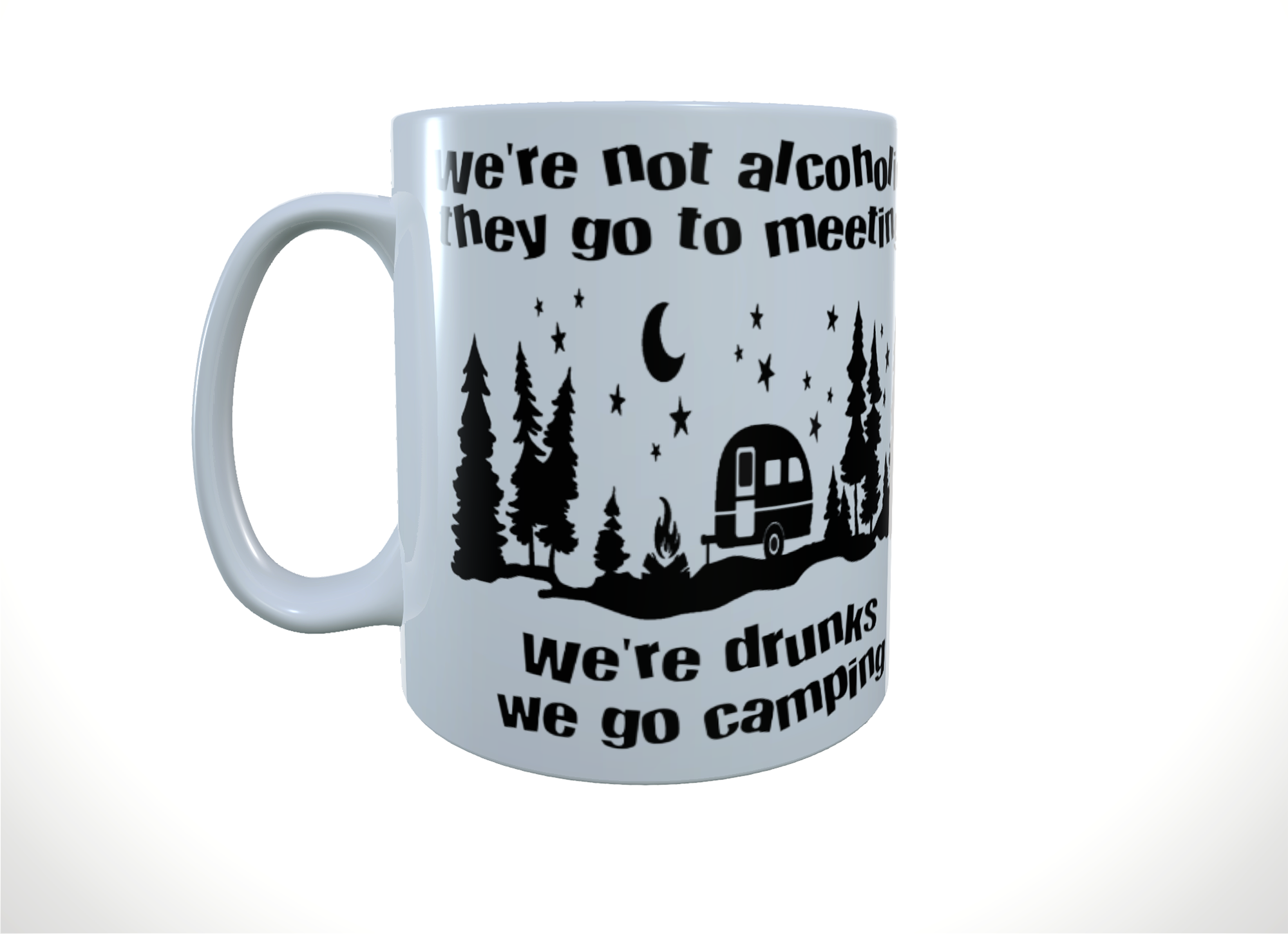 Caravan Ceramic Mug - we're drunks we go camping, Caravan Coffee